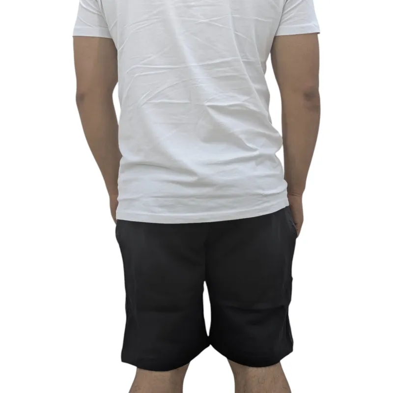 mens summer shorts casual cotton summer half pants black0