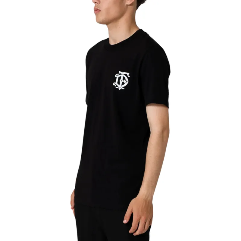 mens t shirts crew neck basic logo cotton short sleeve casual black0