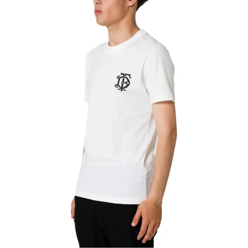 mens t shirts crew neck basic logo cotton short sleeve casual white0