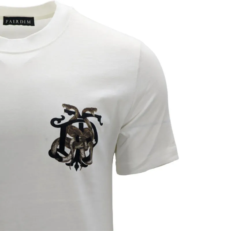 mens t shirts graphic short sleeved cotton summer black white casual white1