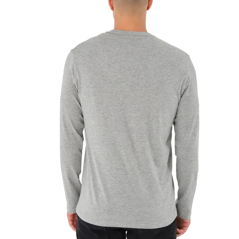 mens t shirts long sleeve multi pack basic tee small0