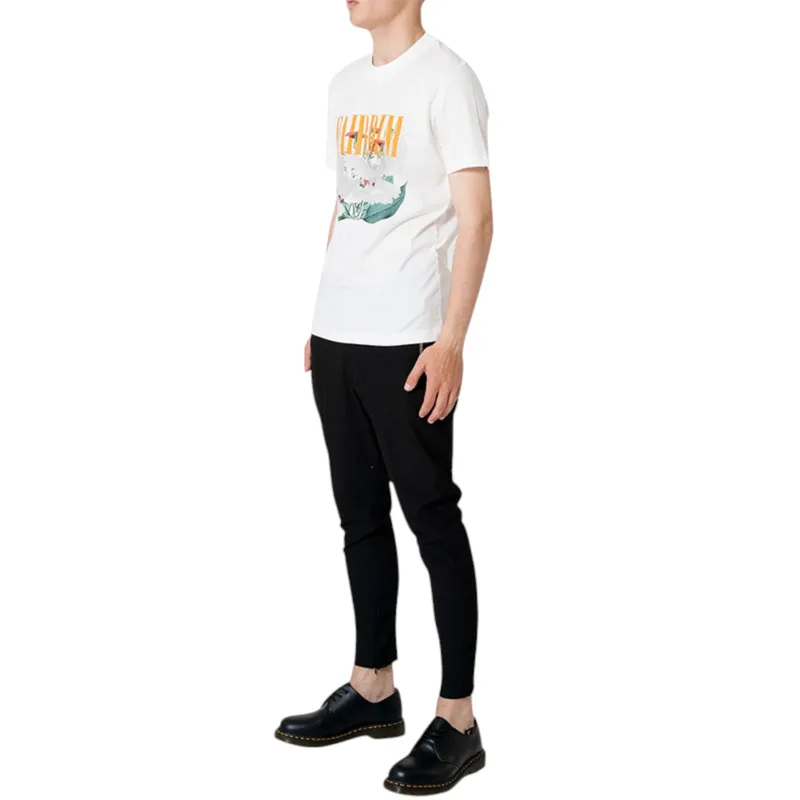 mens t shirts printed graphic short sleeves crew neck casual white0