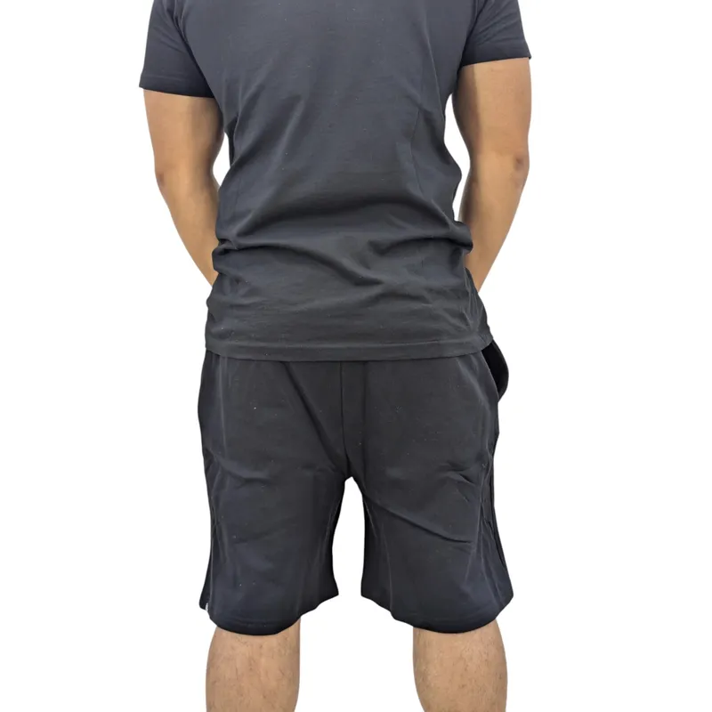 money clothing mens plain navy shorts casual cotton stretch summer shorts0