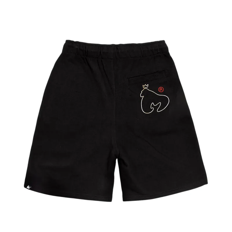 money clothing mens shorts beach wear summer half pant black3