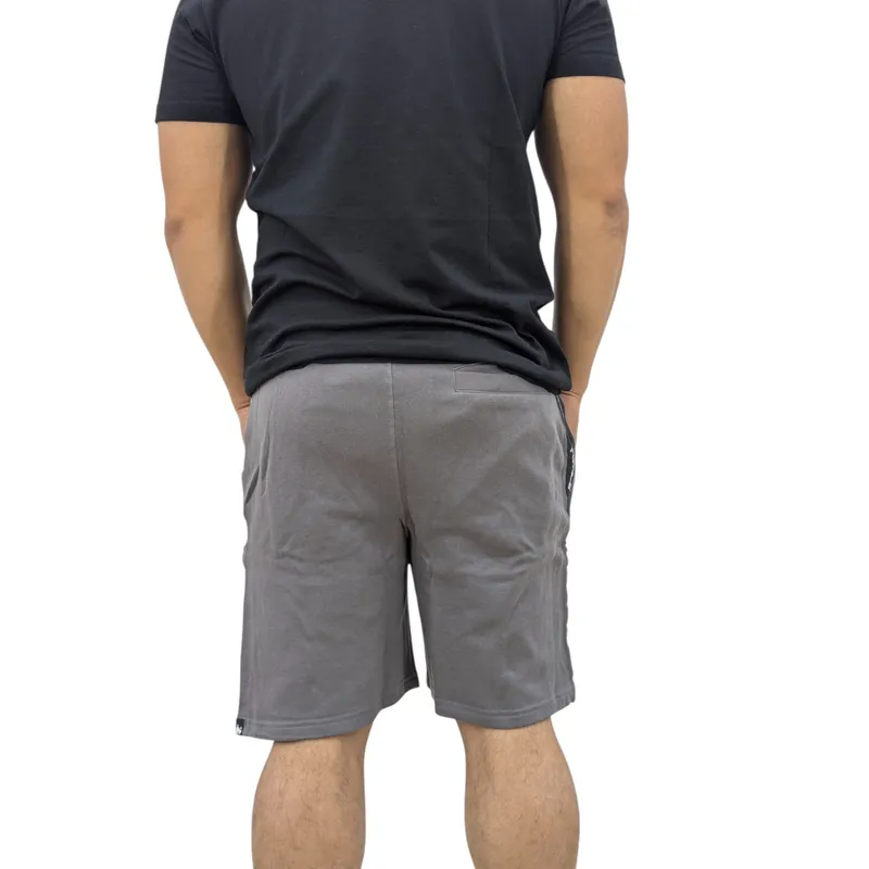 money clothing mens shorts dark grey casual cotton stretch summer shorts0