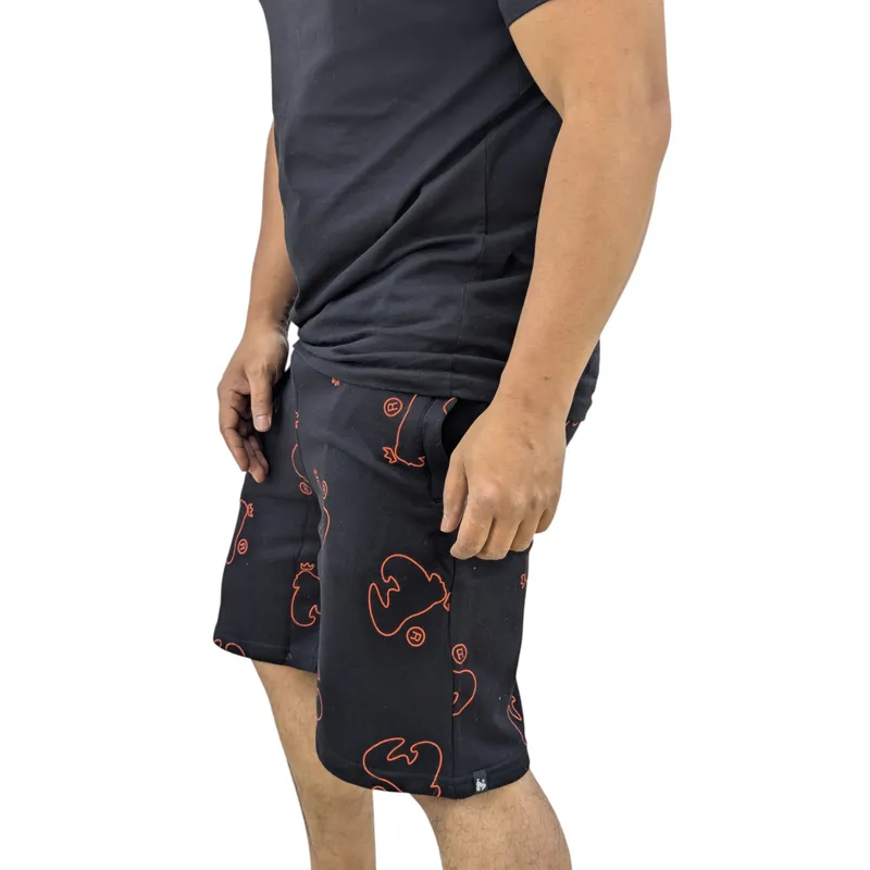 money mens summer shorts casual cotton half pants black2