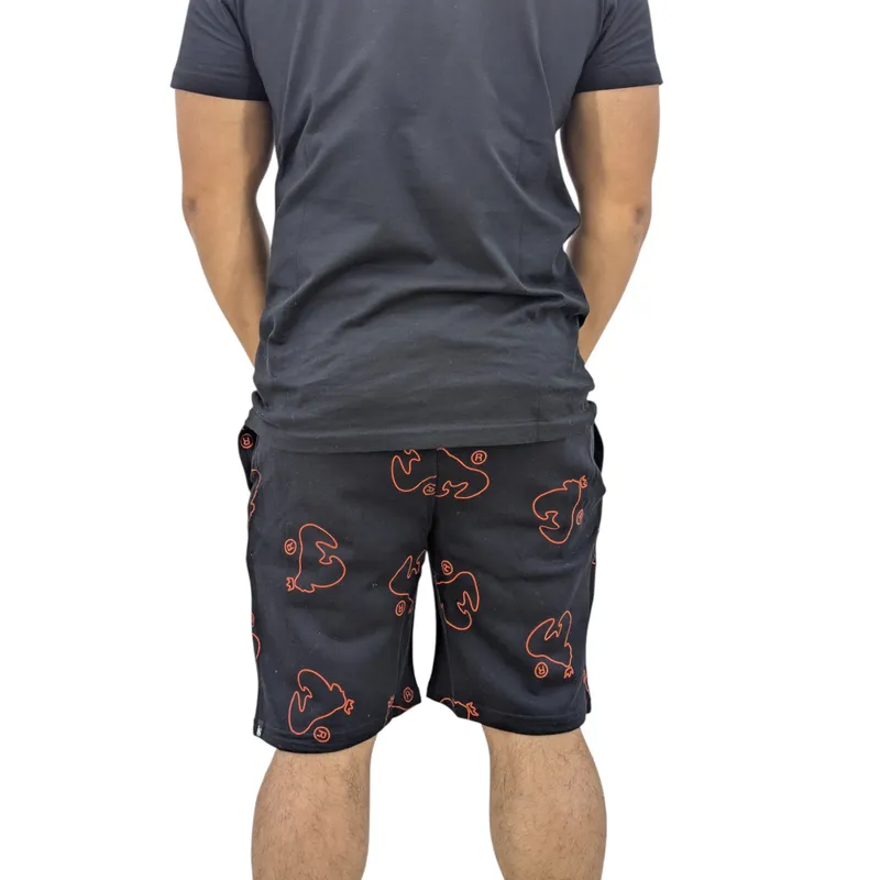 money mens summer shorts casual cotton half pants black3