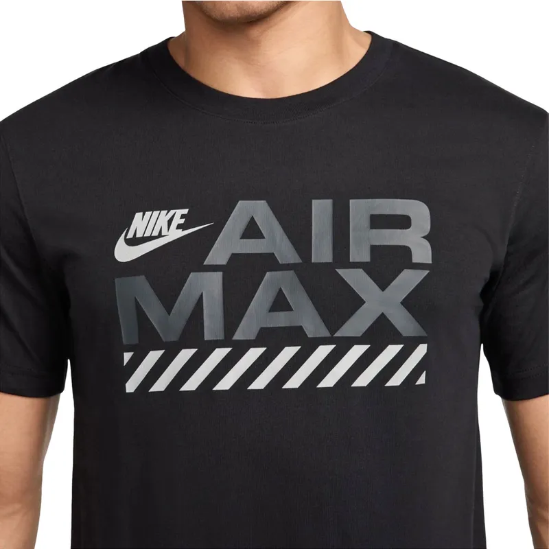 nike air max mens t shirts casual graphic tee black3
