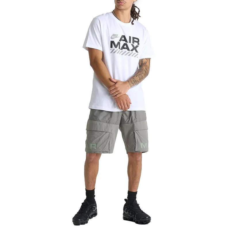 nike air max mens t shirts casual graphic tee white2