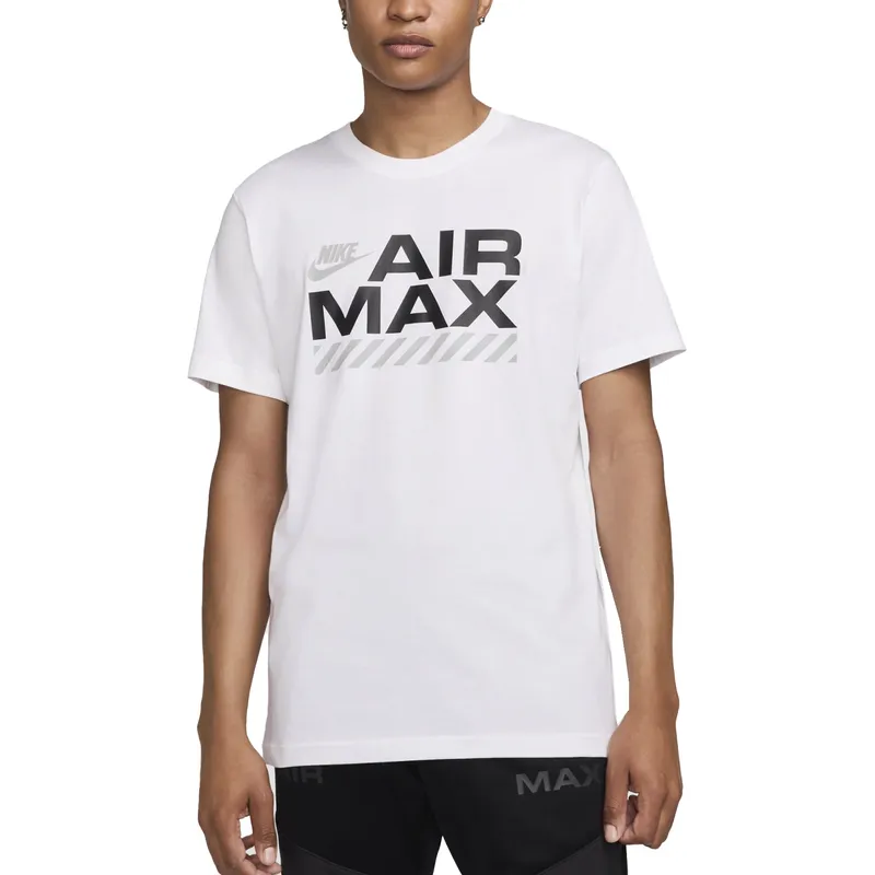 nike air max mens t shirts casual graphic tee white4