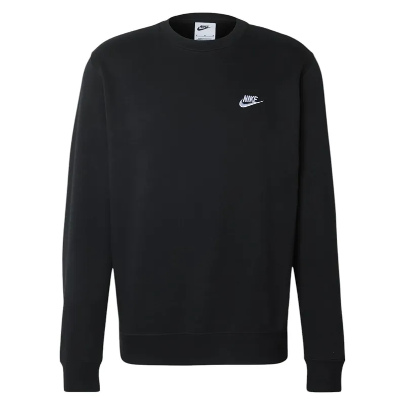 nike bv2662 men's sweatshirt club fleece sportswear black2