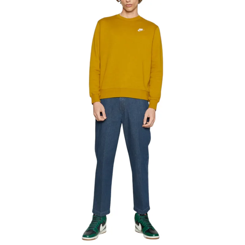 nike bv2662 men's sweatshirt club fleece sportswear bronze1