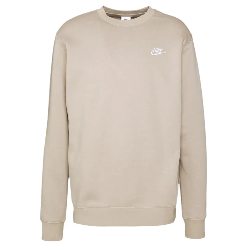 nike bv2662 men's sweatshirt club fleece sportswear light beige1