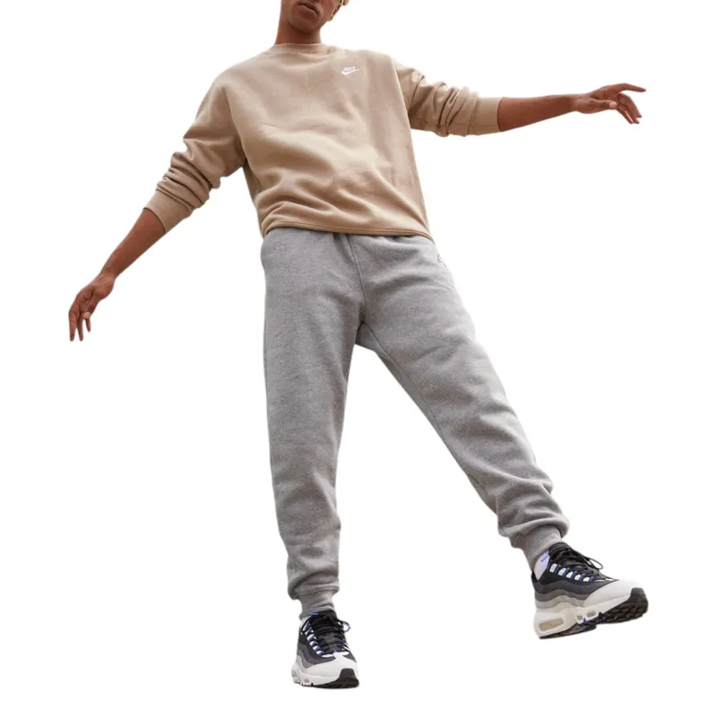 nike bv2662 men's sweatshirt club fleece sportswear light beige2