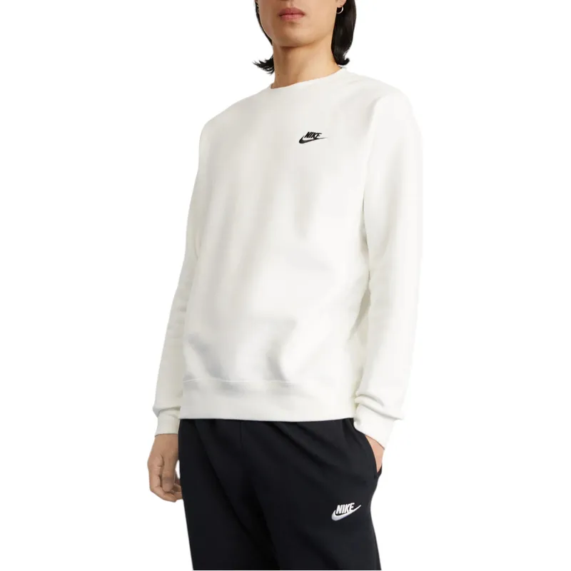 nike bv2662 men's sweatshirt club fleece sportswear white2