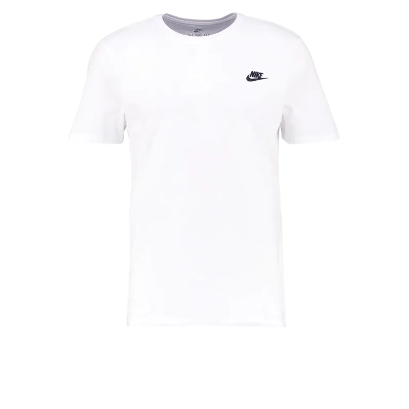 nike mens t shirts club embroidery print summer casual top0