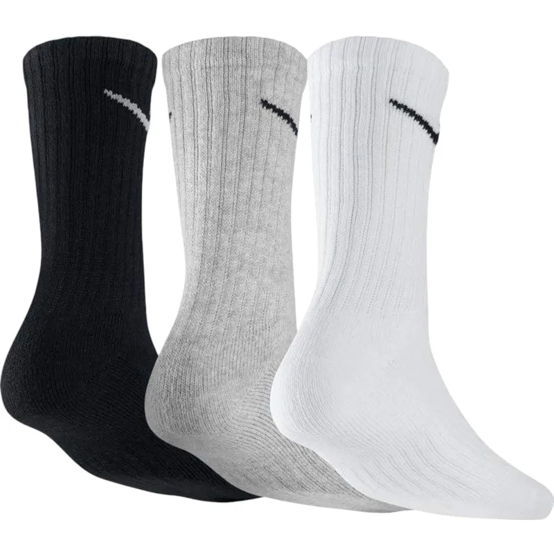 nike sx4508 mens crew socks everyday cushioned 3 pack dri-fit trainers socks0