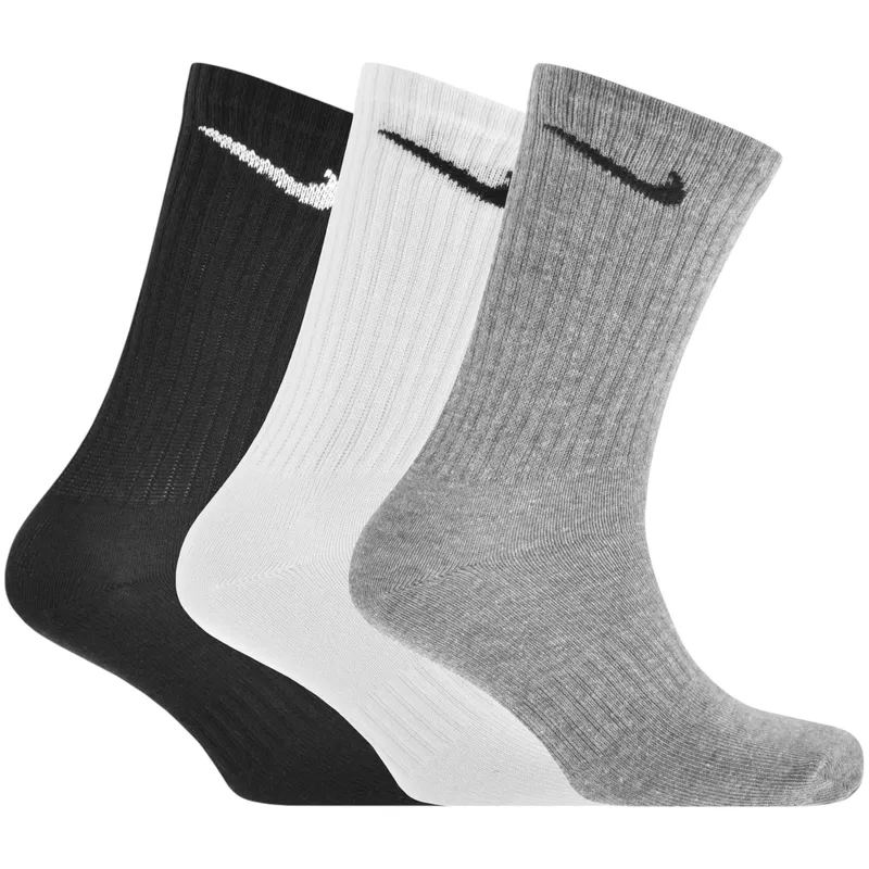 nike sx4508 mens crew socks everyday cushioned 3 pack dri-fit trainers socks2