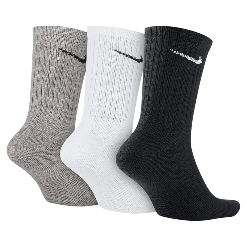 nike sx4508 mens crew socks everyday cushioned 3 pack dri-fit trainers socks3
