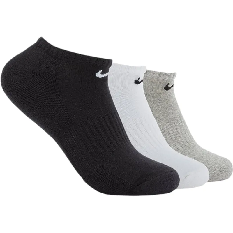nike sx7673 mens ankle socks 3 pack regular stretch cotton low cut trainer socks2