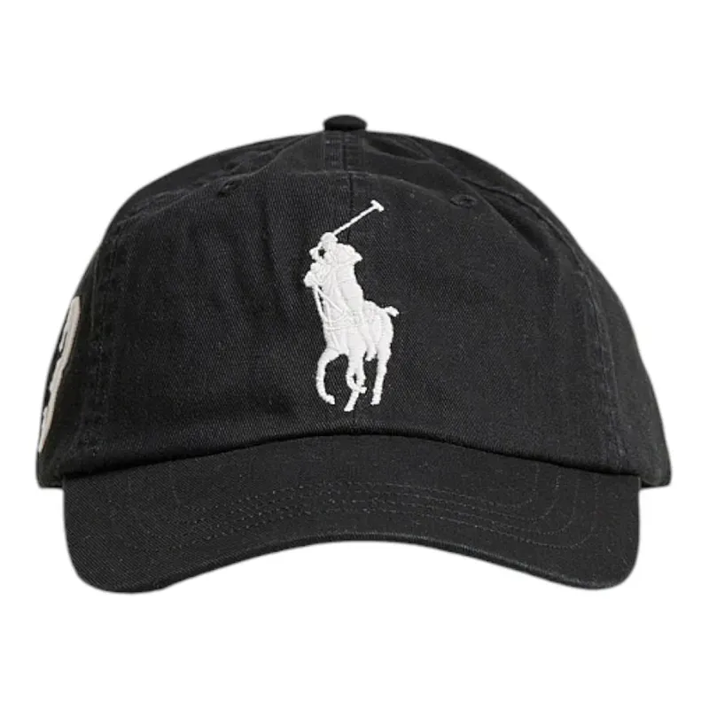 polo ralph lauren mens caps big pony chino ball cap black0
