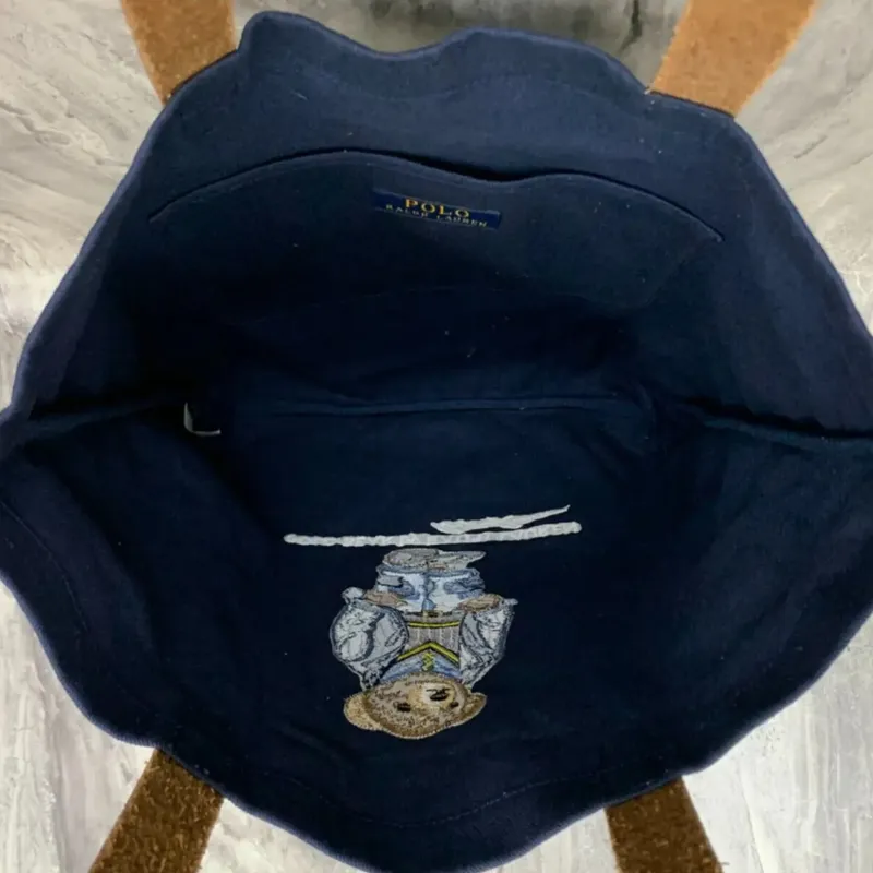 polo ralph lauren mens tote bag leather handle travel bag3