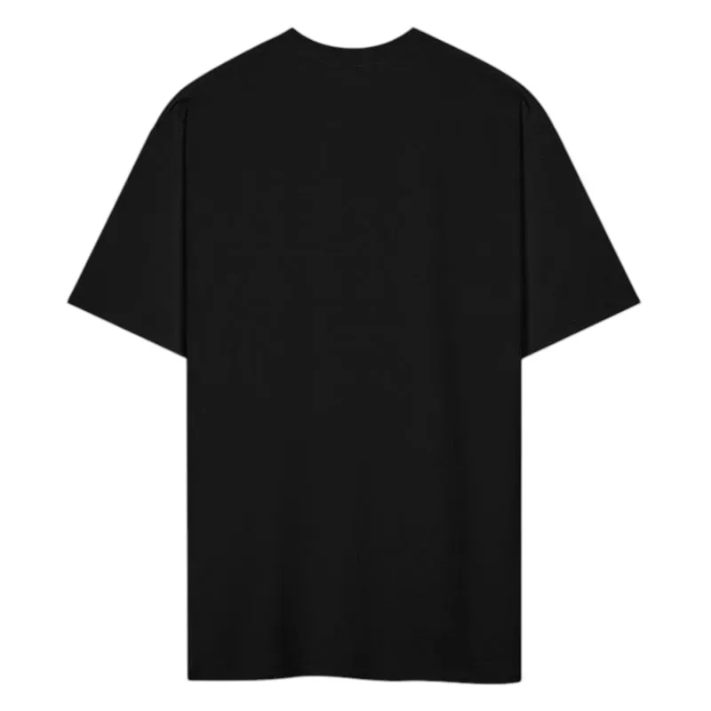 pull & bear mens t shirts trefoil short sleeve summer crew neck black2