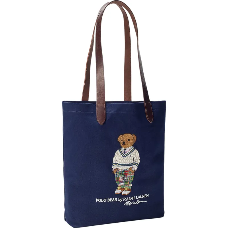 ralph lauren mens tote bag polo bear twill shopper1