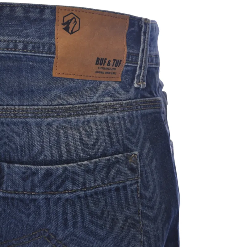ruf & tuf mens denim shorts combat jeans knee length half pants9