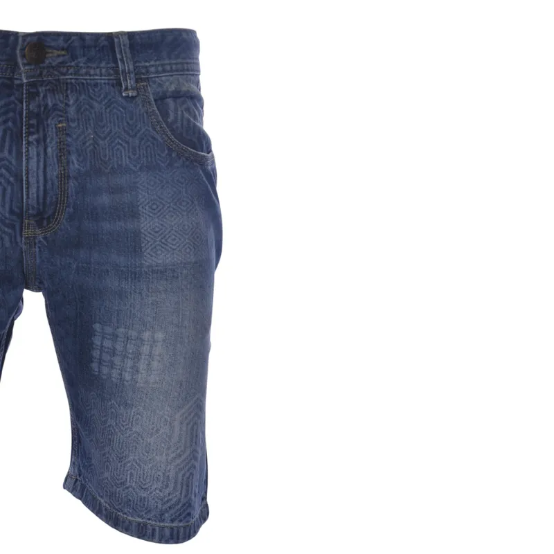 ruf & tuf mens denim shorts combat jeans knee length half pants2