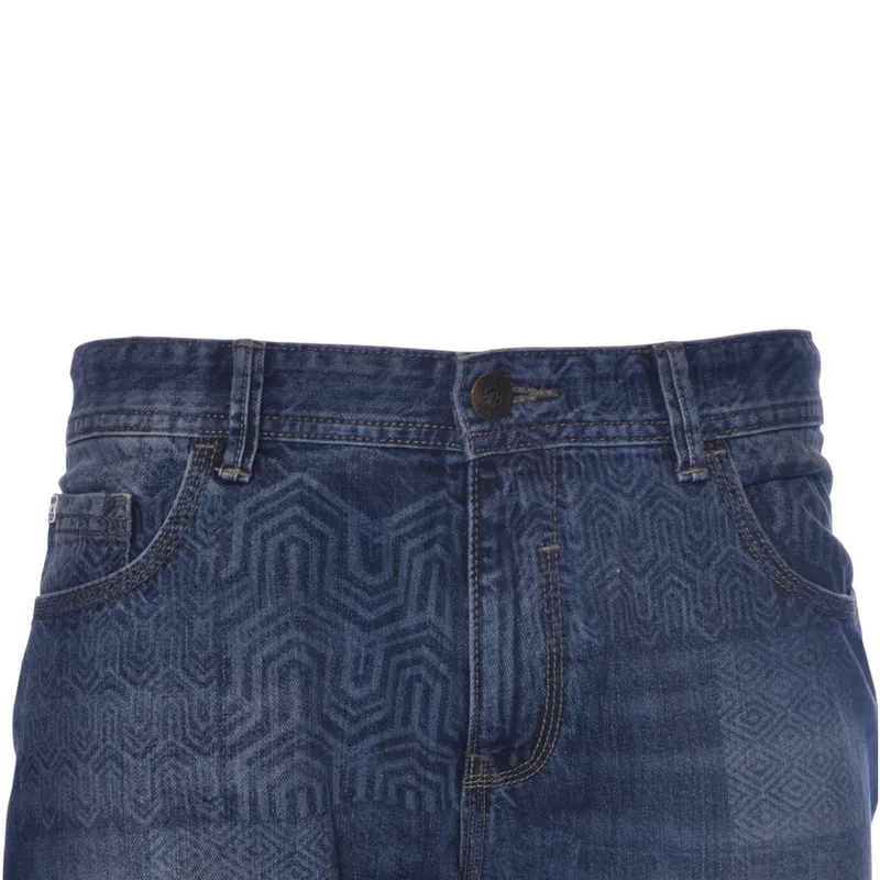 ruf & tuf mens denim shorts combat jeans knee length half pants5