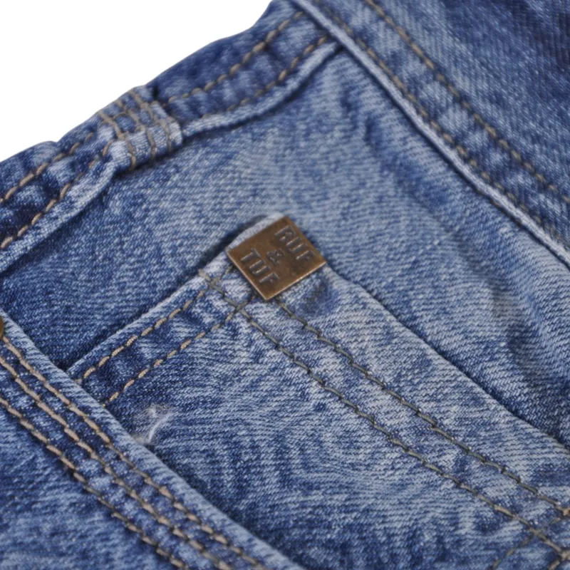 ruf & tuf mens denim shorts combat jeans knee length half pants8