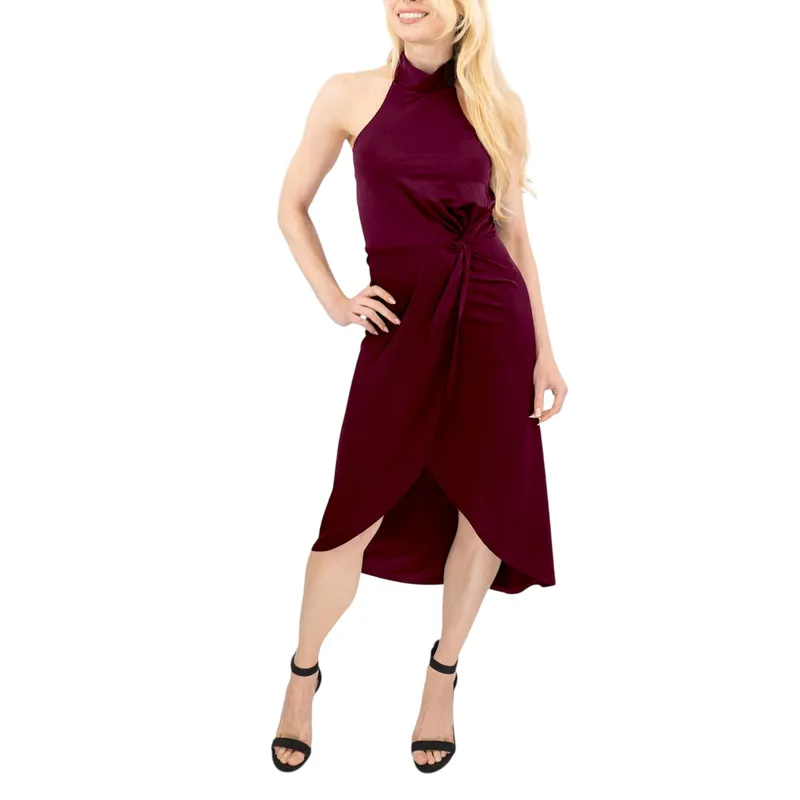 ted baker womens halter neck midi dress party ball gown4