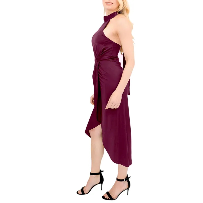 ted baker womens halter neck midi dress party ball gown5