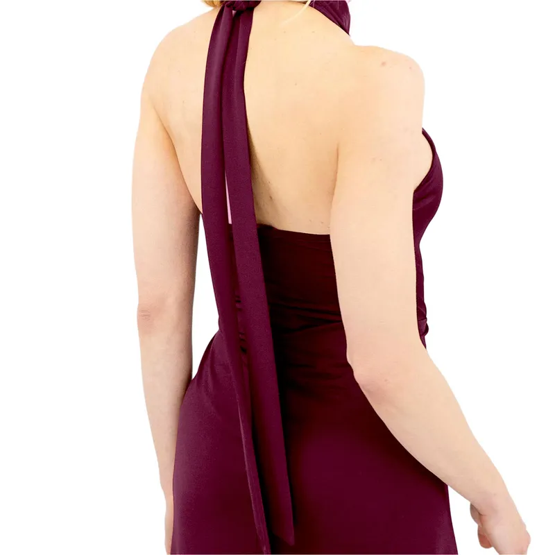 ted baker womens halter neck midi dress party ball gown8