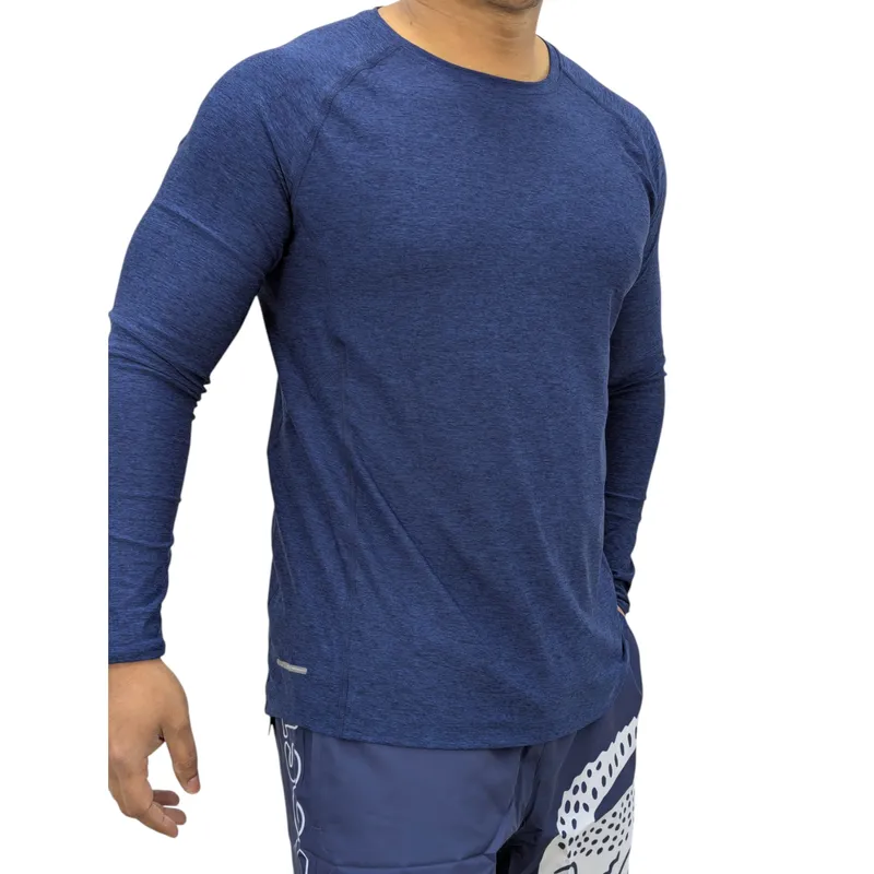tee jays mens t shirt denim blue9
