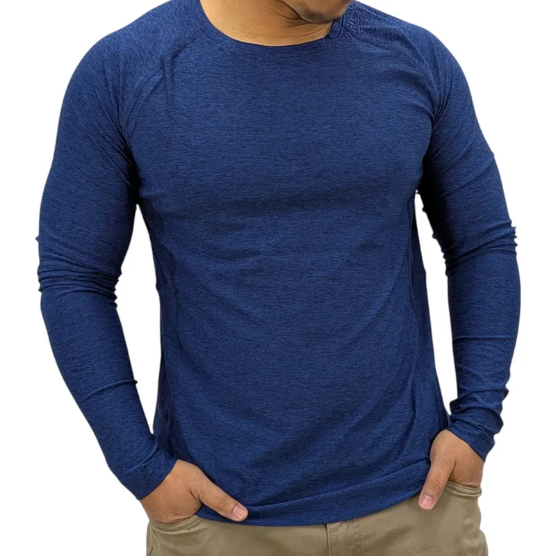 tee jays mens t shirt denim blue3