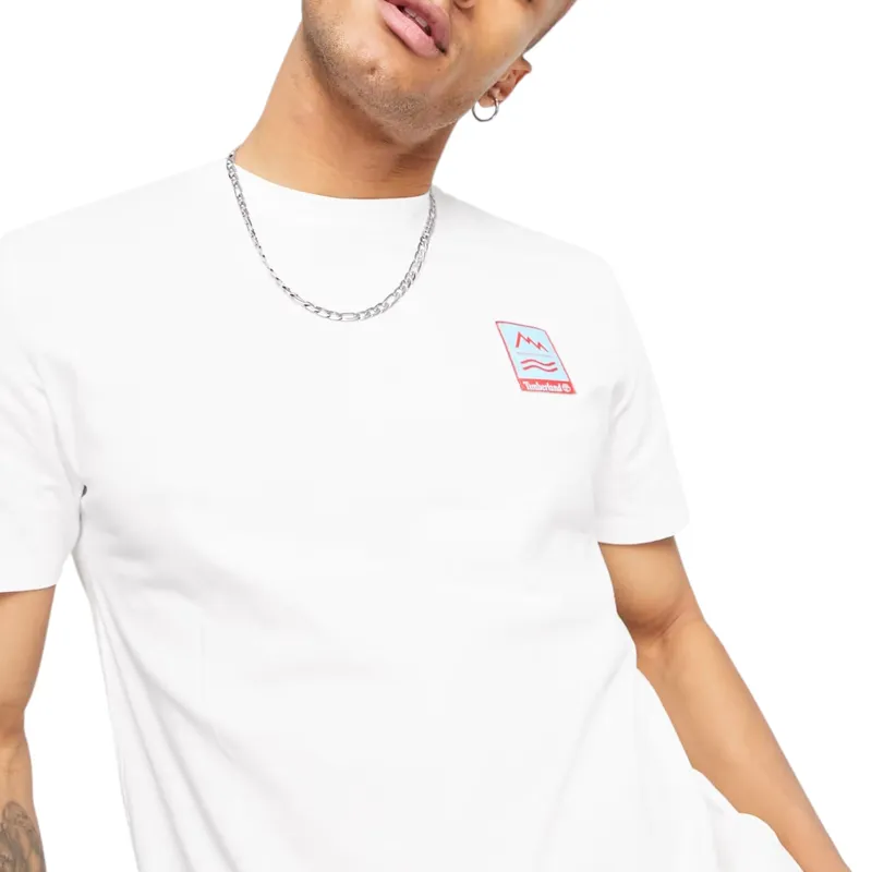 timberland a2dv3 back print mens t shirts pullover casual top white1