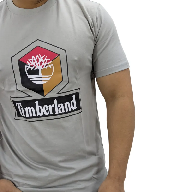 timberland cube print logo mens t grey2