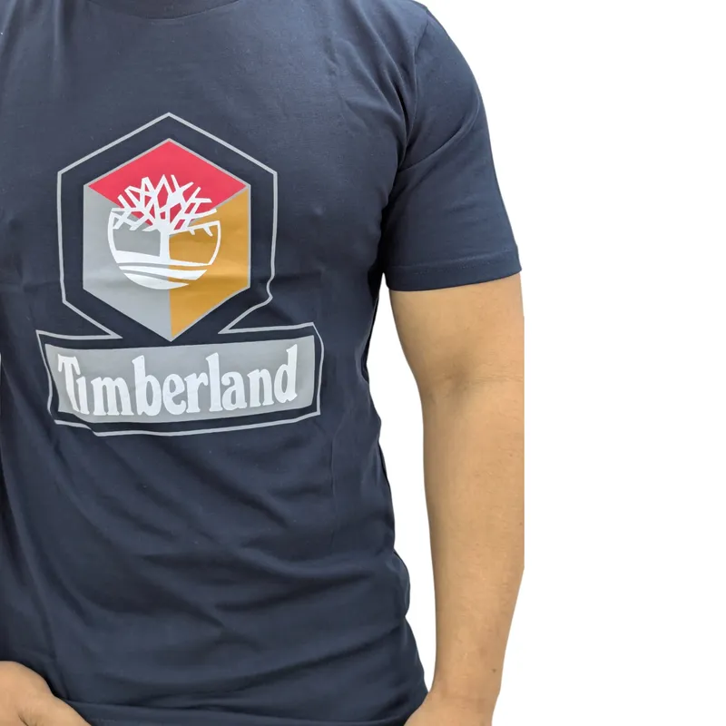 timberland cube print logo mens t shirts black2