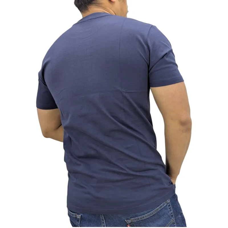 timberland cube print logo mens t shirts navy3