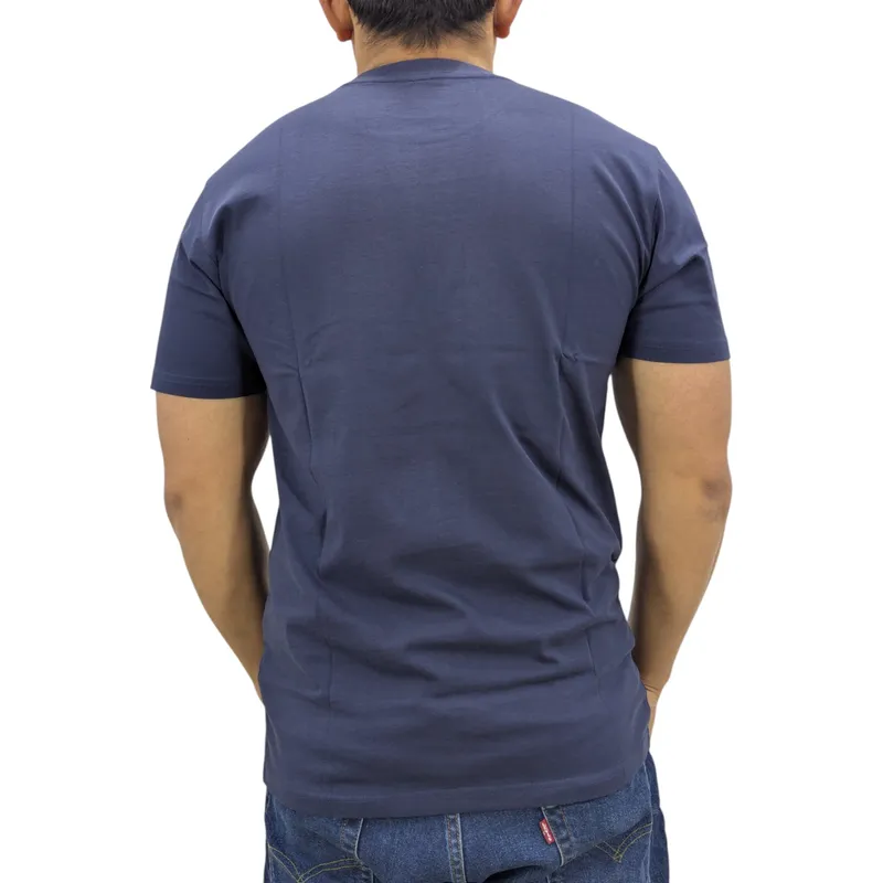 timberland cube print logo mens t shirts navy4