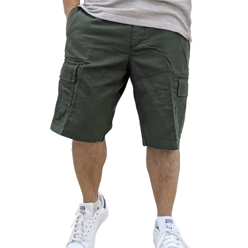 timberland mens cargo shorts twill summer half pants forest green1