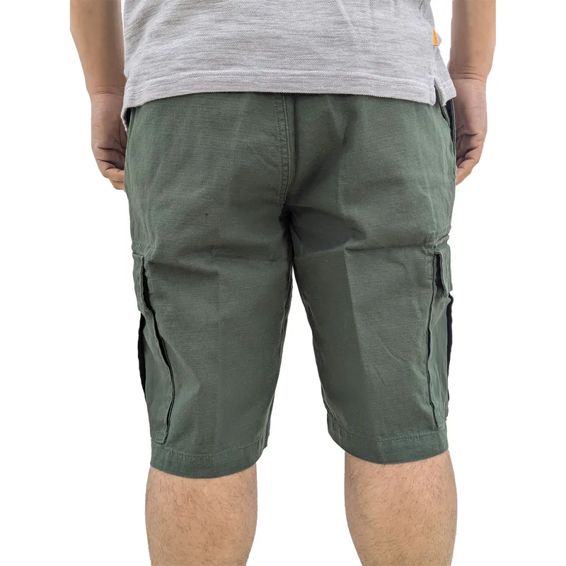 timberland mens cargo shorts twill summer half pants forest green4