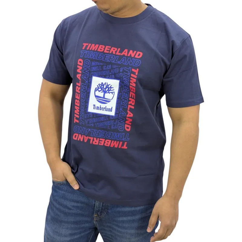 timberland mens t shirts casual navy0