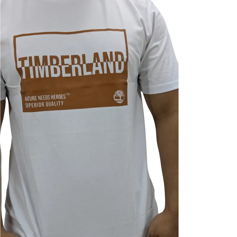 timberland mens t shirts white1