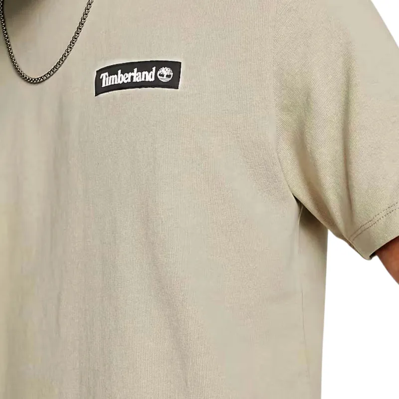 timberland mens t shirts woven badge summer casual top0