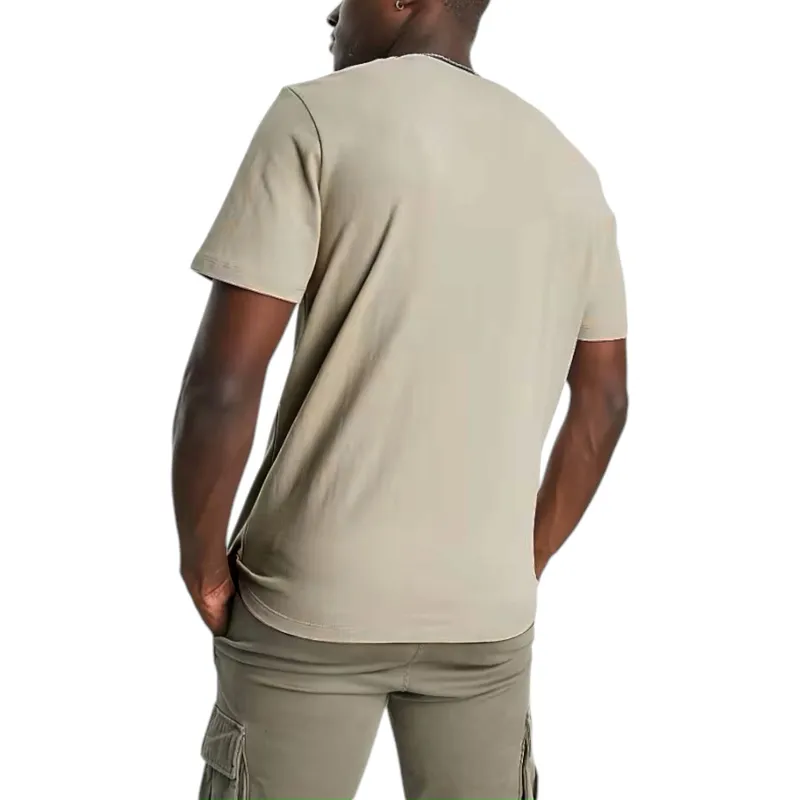 timberland mens t shirts woven badge summer casual top3