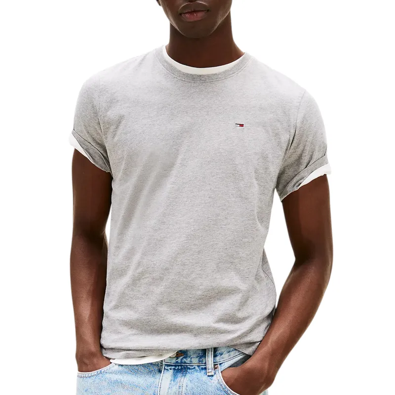 tommy hilfiger 10839 mens t shirts crew neck summer new cotton tee grey7