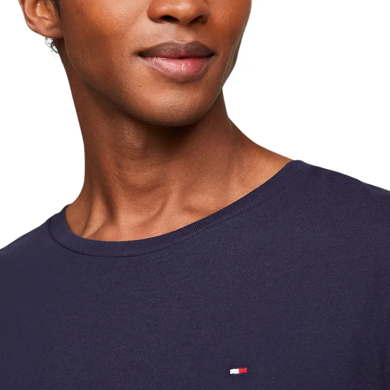 tommy hilfiger 10839 mens t shirts crew neck summer new cotton tee navy blue3